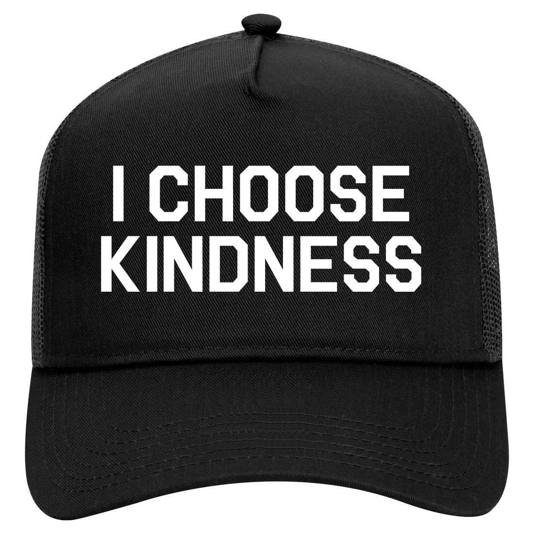 I Choose Kindness Anti Bullying Mens Mesh Trucker Hat Black