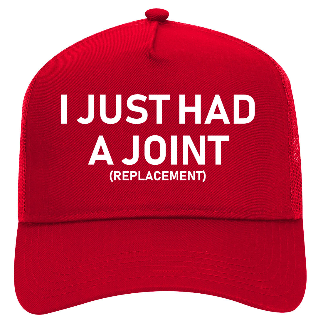 I Just Had A Joint Funny Hip Shoulder Knee Surgery Mens Mesh Trucker Hat Red