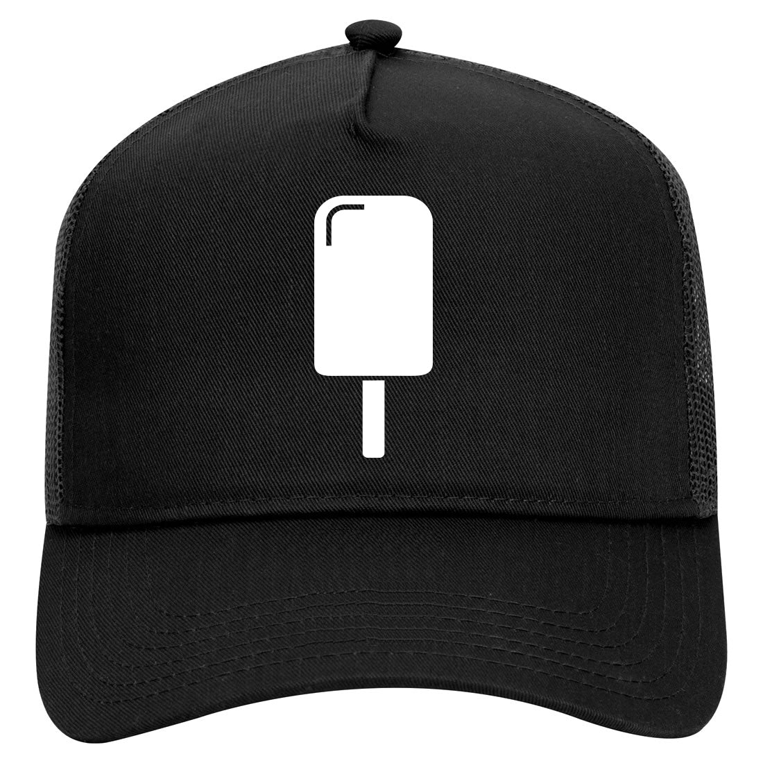 Ice Cream Bar Mens Mesh Trucker Hat Black