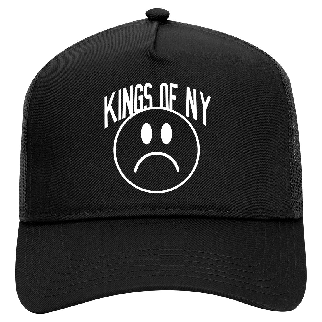 Im Upset Sad Face Mens Mesh Trucker Hat Black