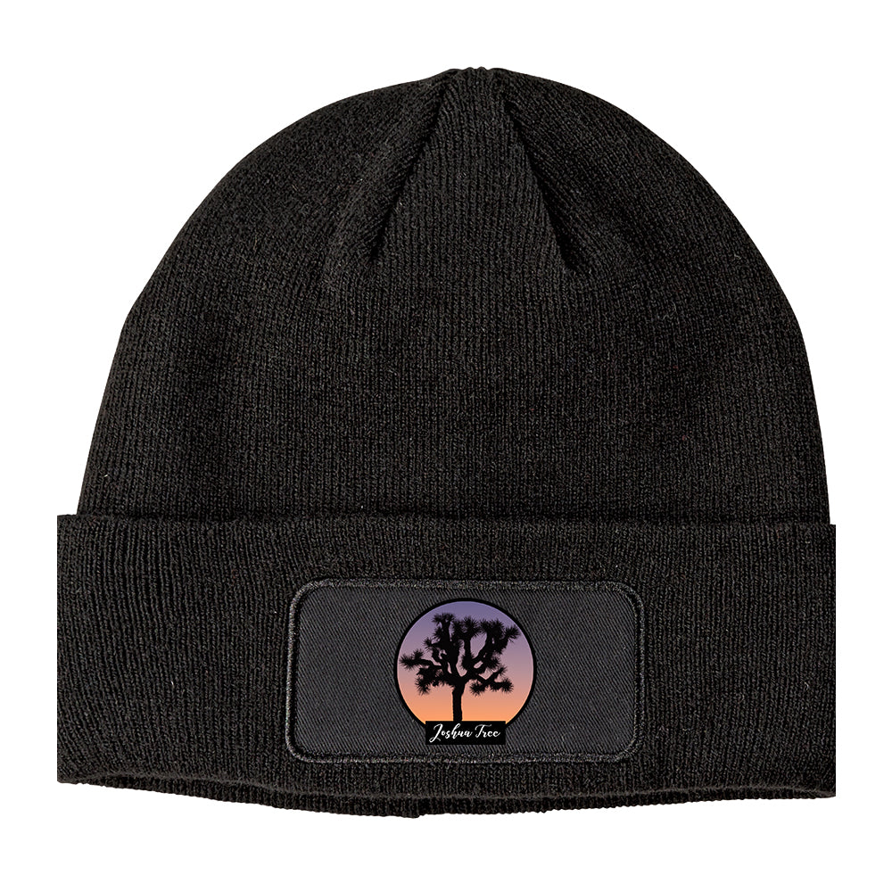 Joshua Tree Winter Knit Adult Beanie Hat Black