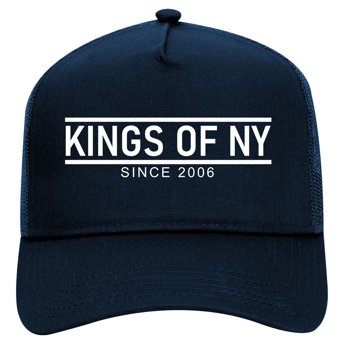 KINGS OF NY City Lines 2006 Mens Mesh Trucker Hat Navy Blue