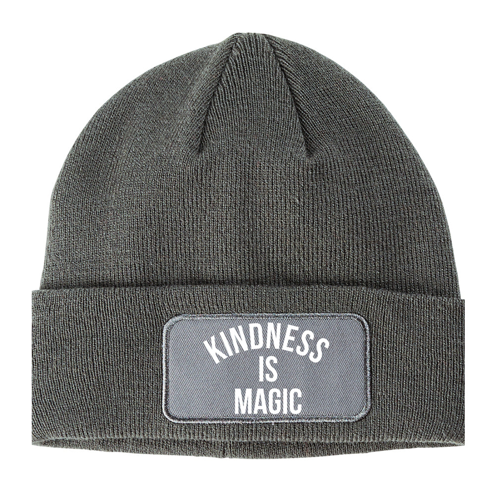 Kindess Is Magic Winter Knit Adult Beanie Hat Grey