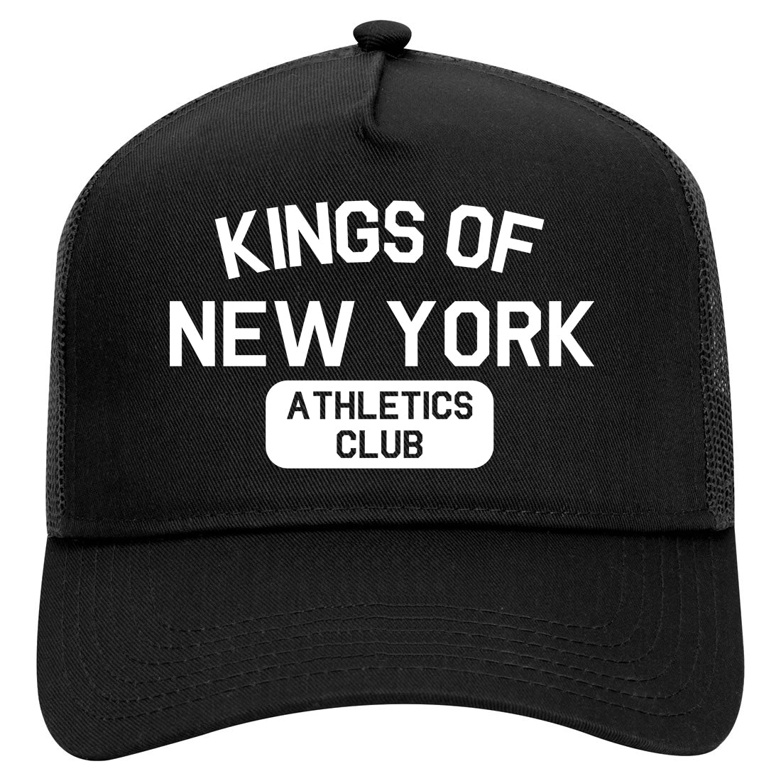 Kings Of New York Athletics Club Mens Mesh Trucker Hat Black