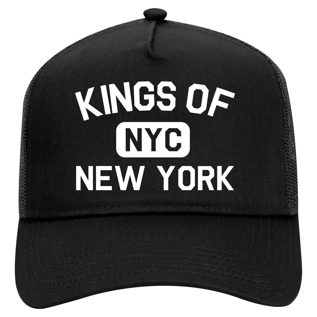 Kings Of New York Gym NYC Mens Mesh Trucker Hat Black