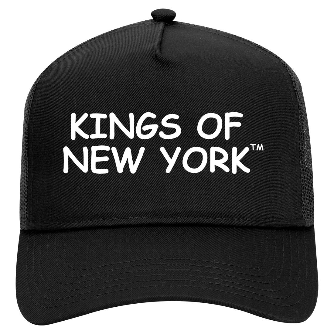 Kings Of New York TM Mens Mesh Trucker Hat Black