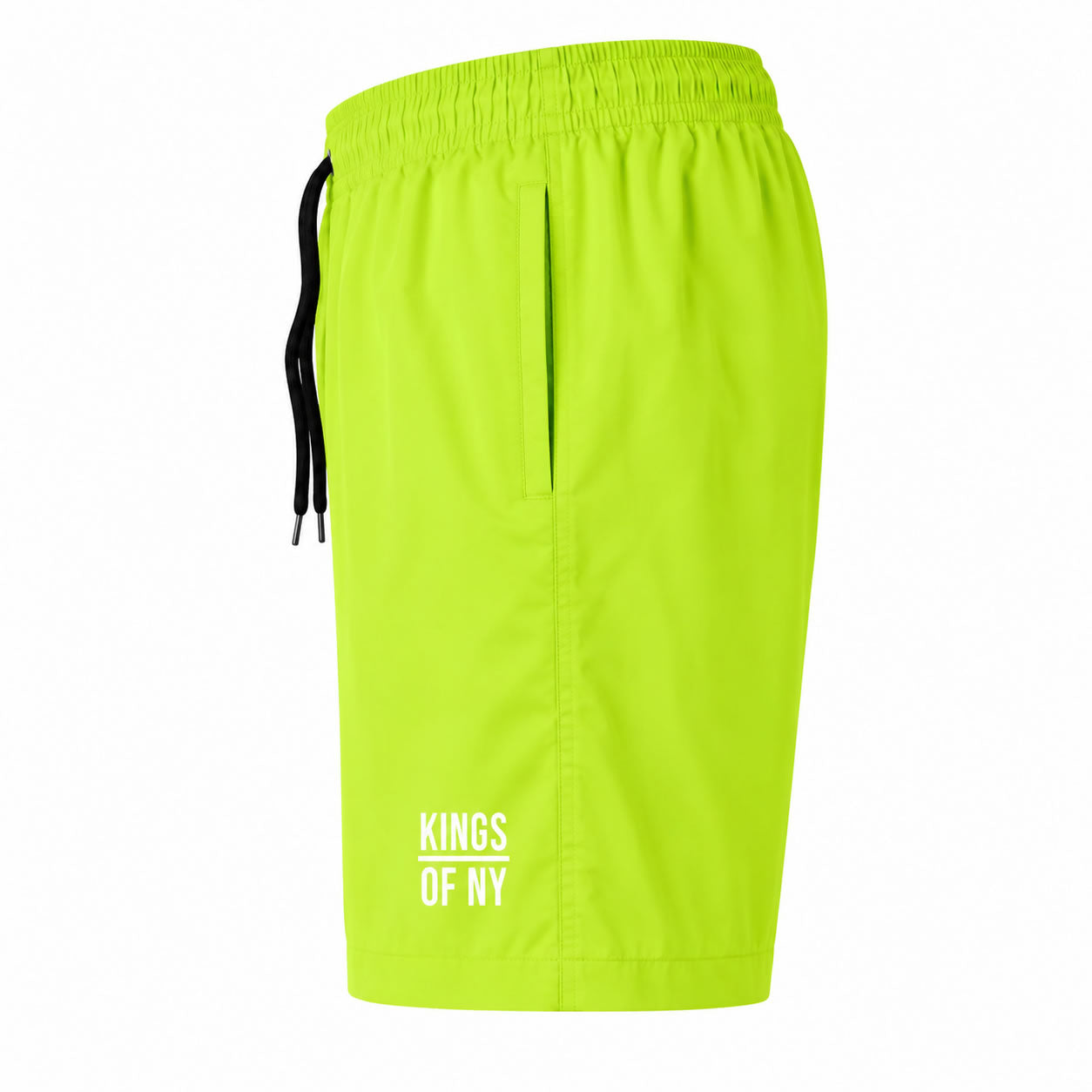 Neon Green Drawstring Shorts | Men's Casual Woven Shorts – KINGS OF NY