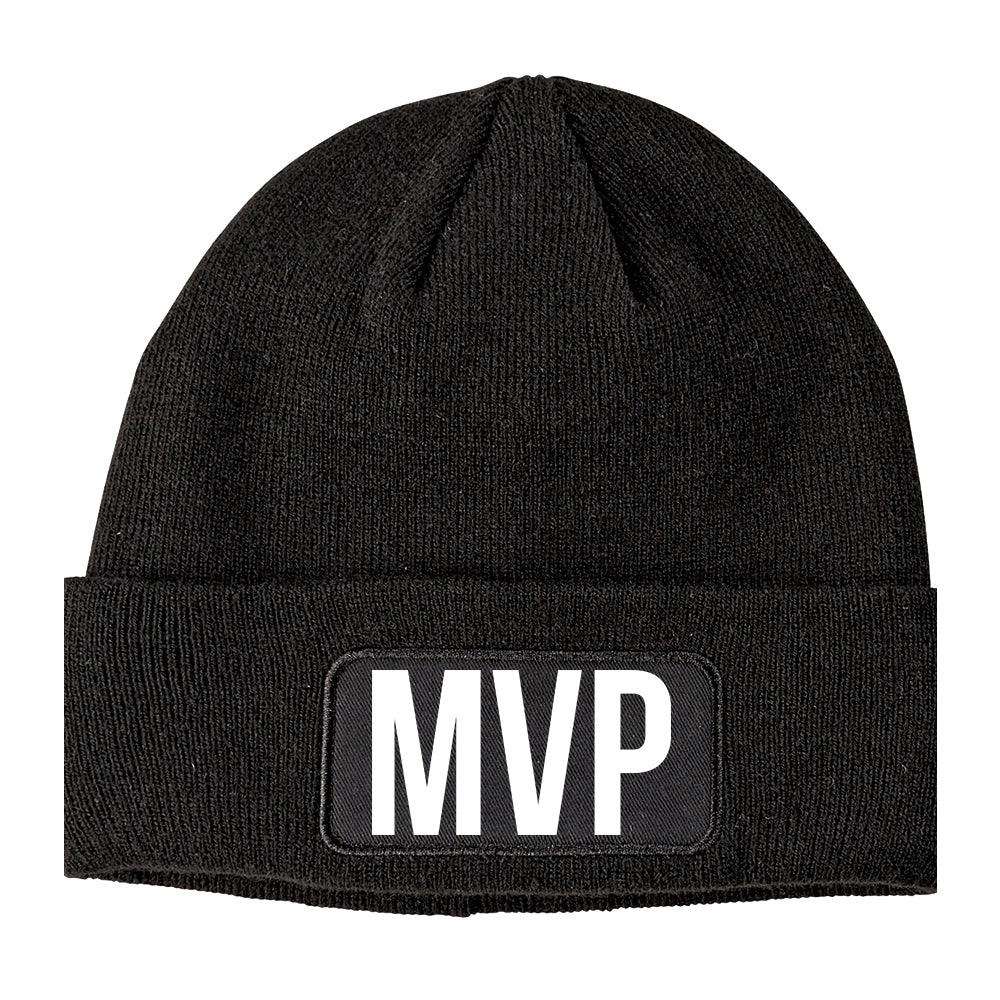 MVP Most Valuable Player Sports Winter Knit Adult Beanie Hat Black