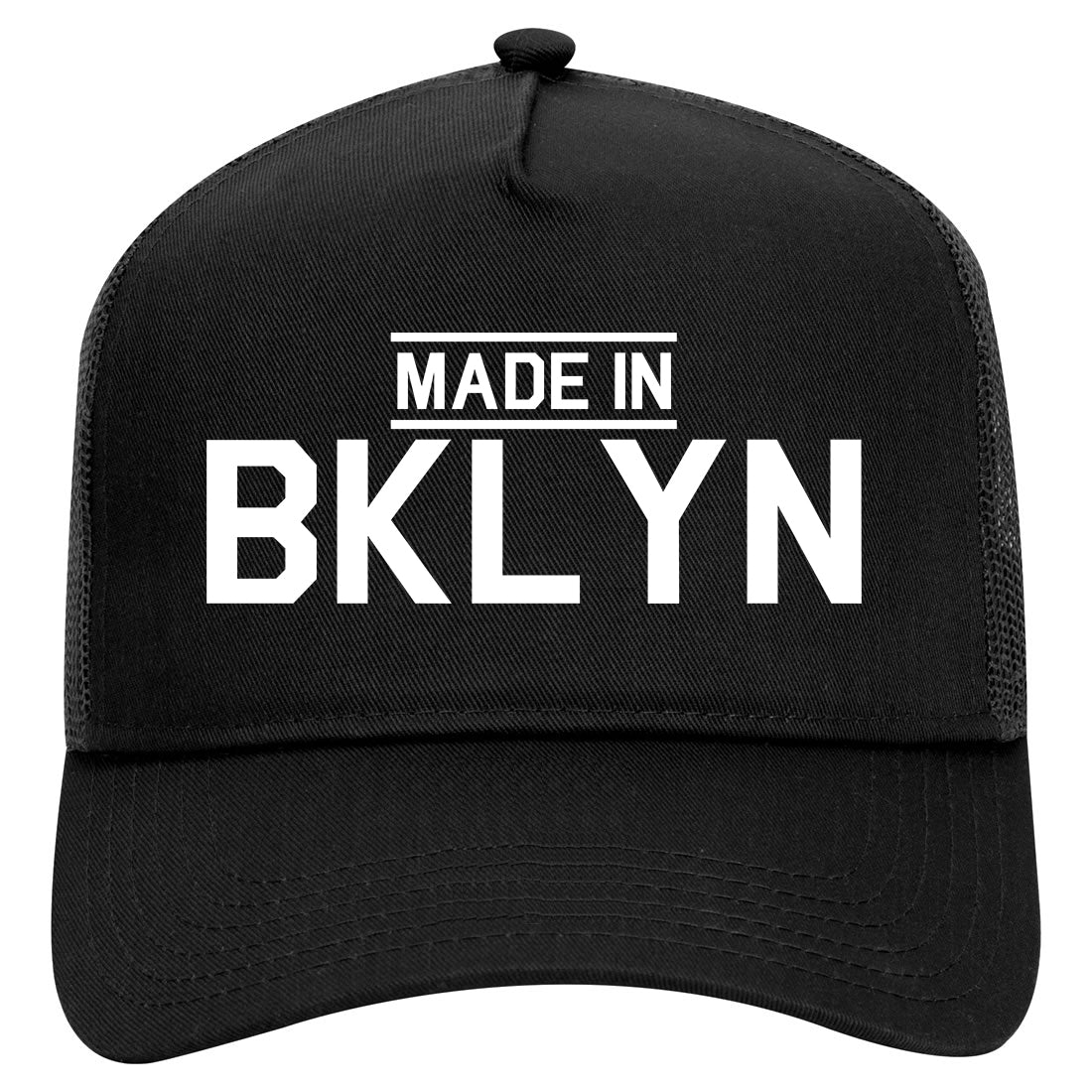Made In BKLYN Brooklyn Mens Mesh Trucker Hat Black