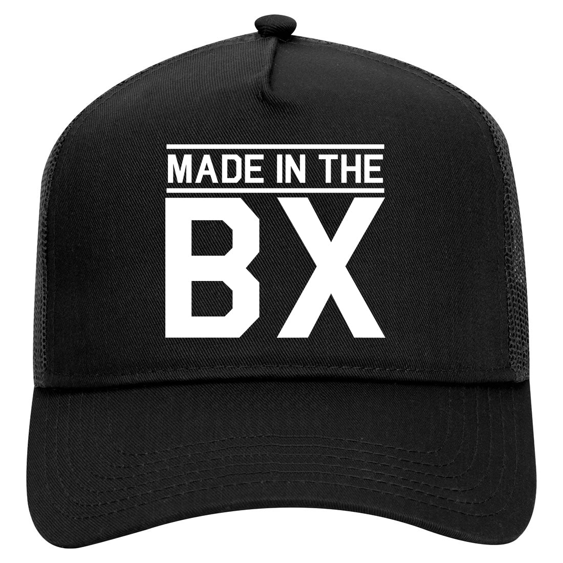 Made In The BX Bronx Mens Mesh Trucker Hat Black