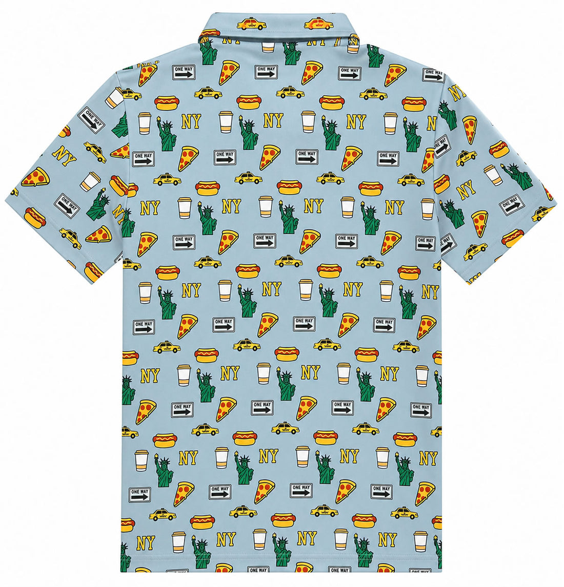 Grey New York Icons Men's Golf Polo Shirt