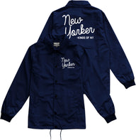 New Yorker Script Mens Coaches Jacket