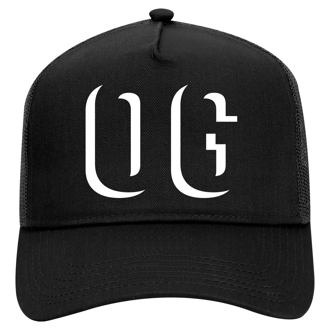 OG Shadow Original Gangster Mens Mesh Trucker Hat Black