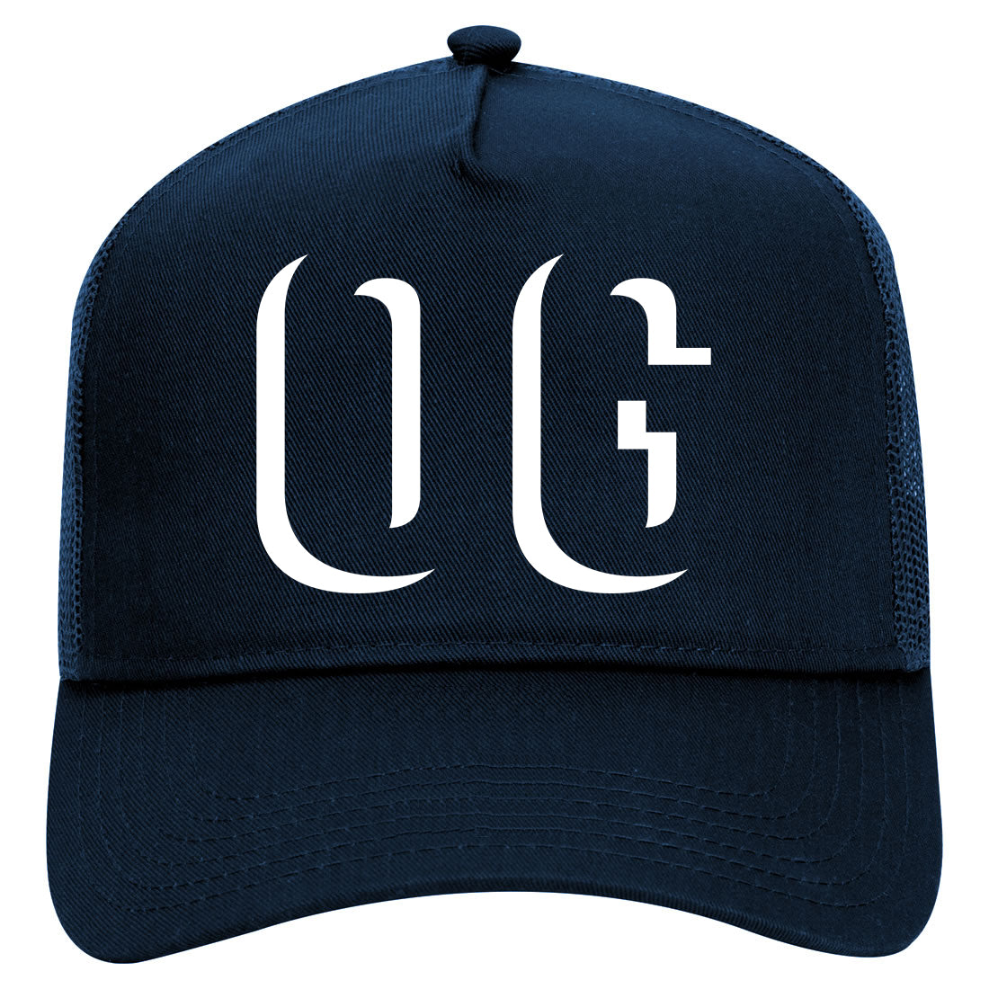 OG Shadow Original Gangster Mens Mesh Trucker Hat Navy Blue