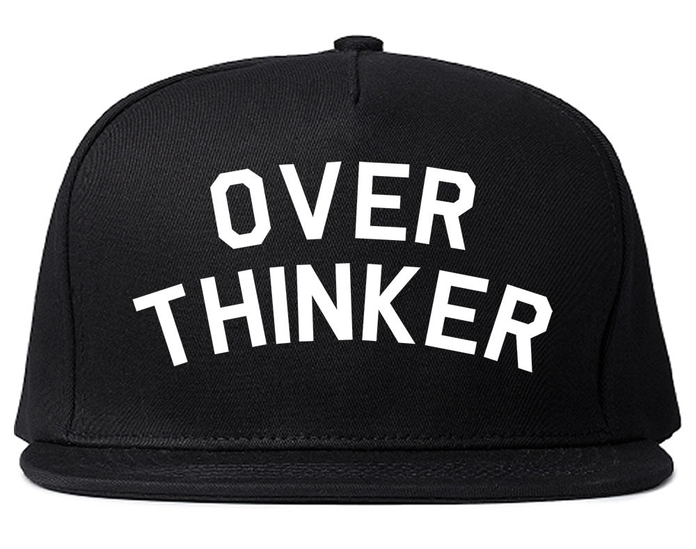 Overthinker Snapback Hat Black