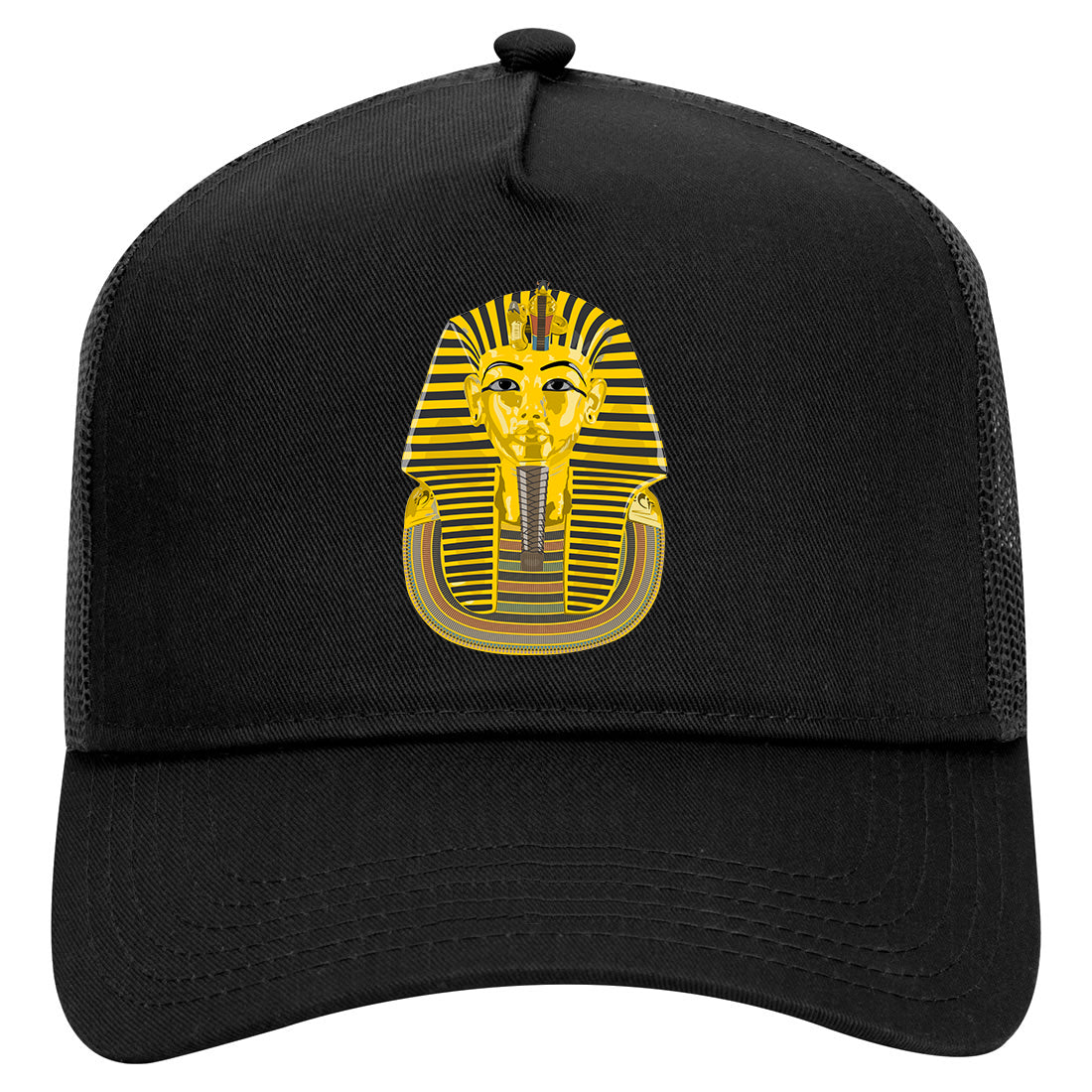 Pharaoh Egyptian Mens Mesh Trucker Hat Black