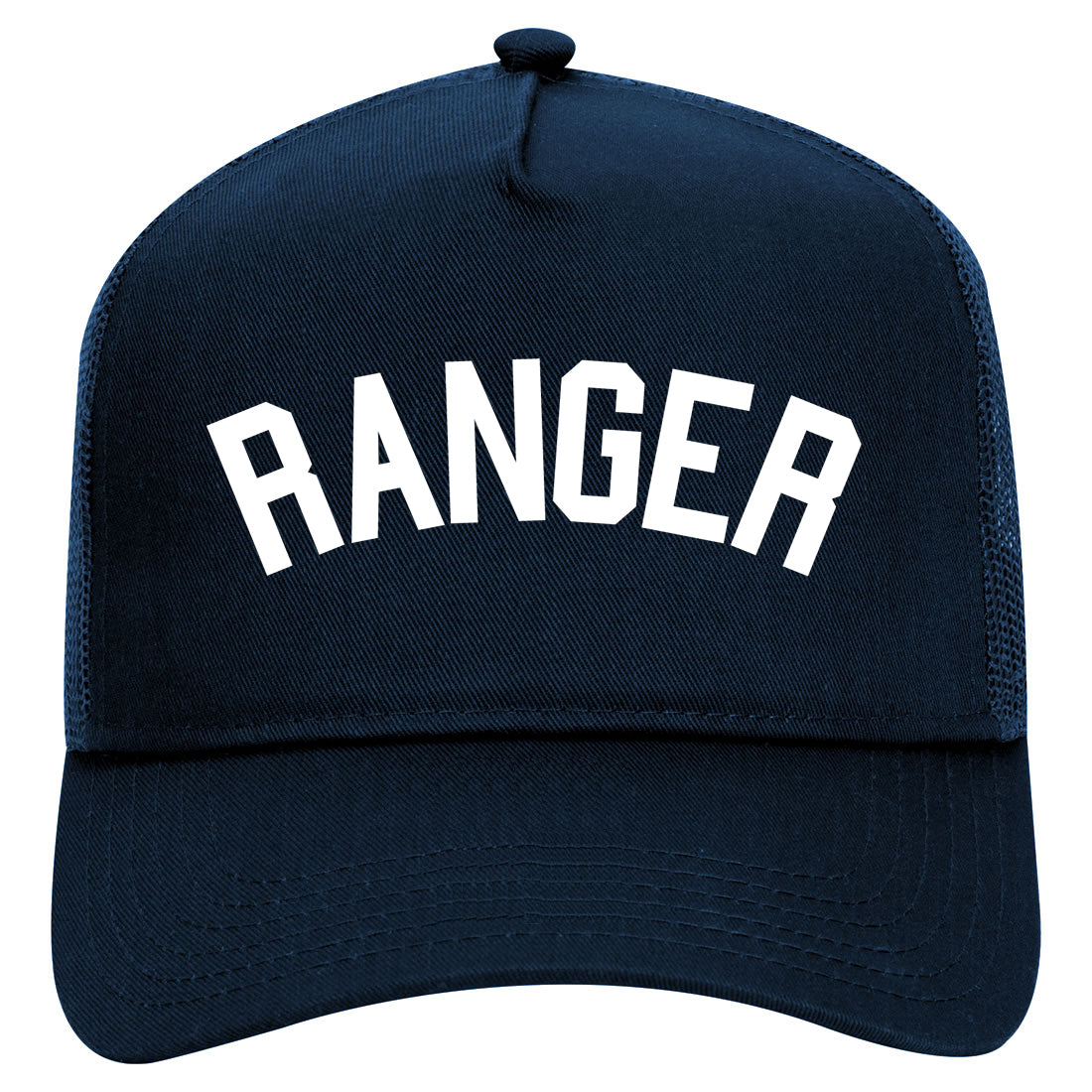 Ranger Uniform Costume Mens Mesh Trucker Hat Navy Blue
