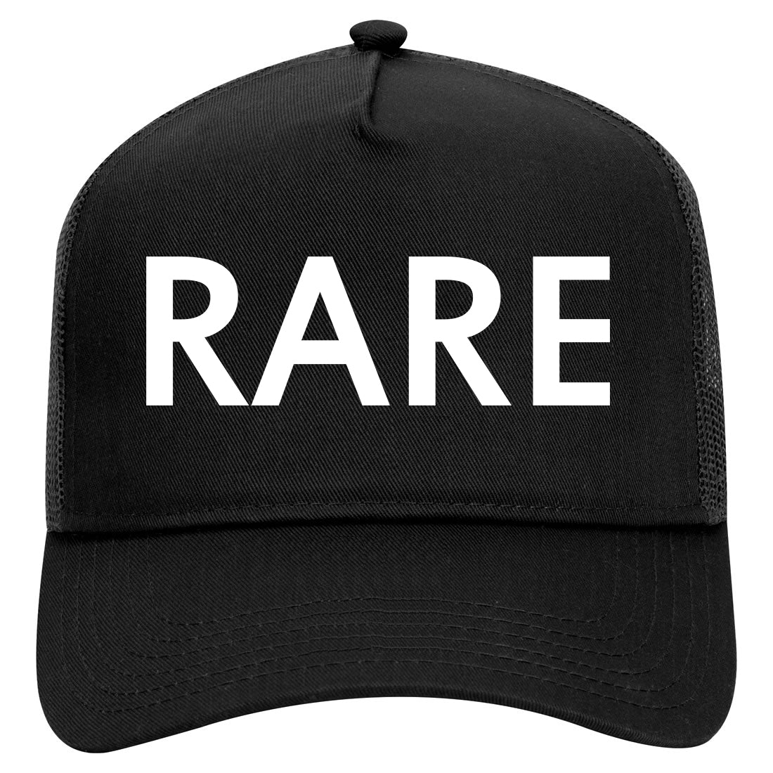 Rare Mens Mesh Trucker Hat Black