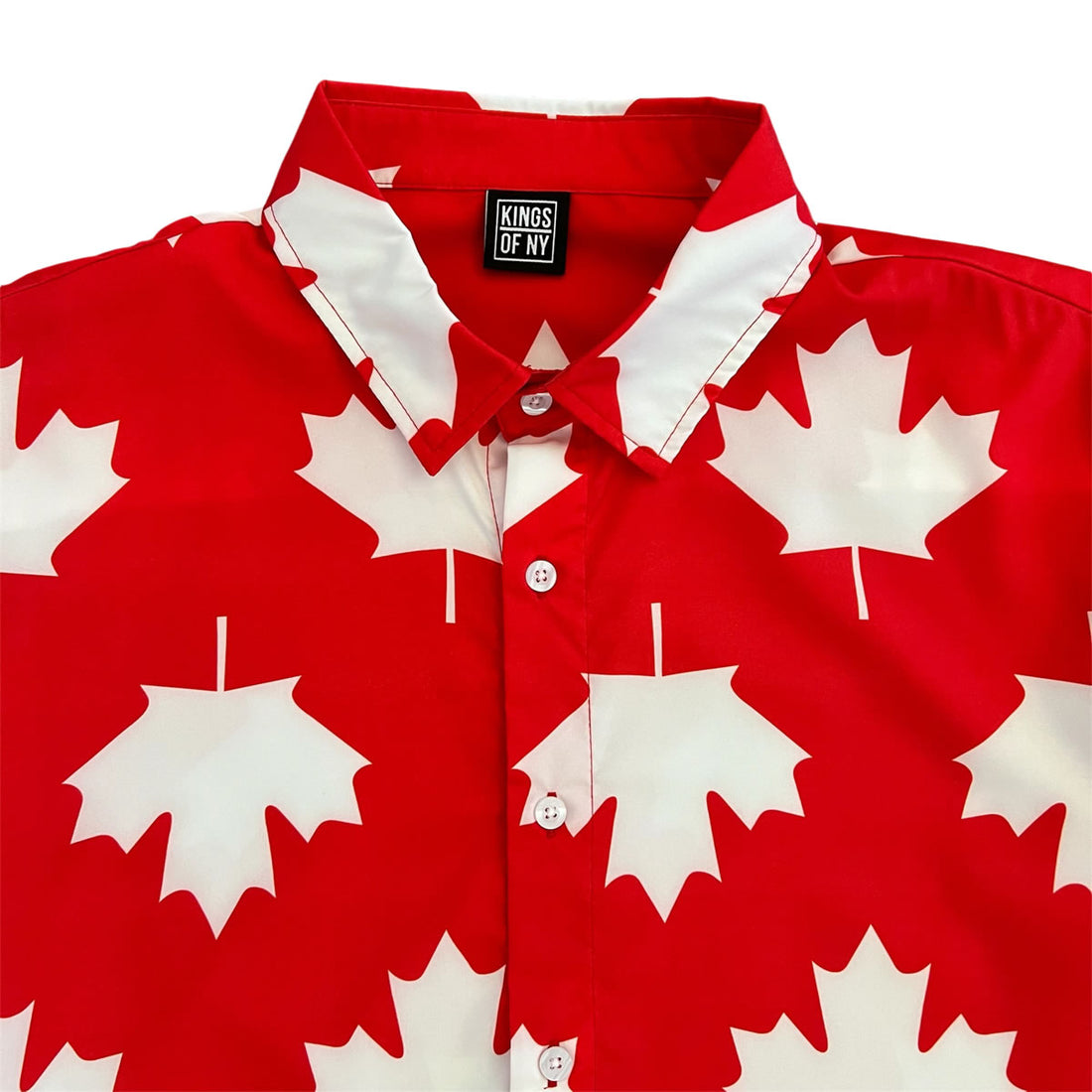 Red Canada Maple Leaf Men’s Short Sleeve Button Down Shirt Brand