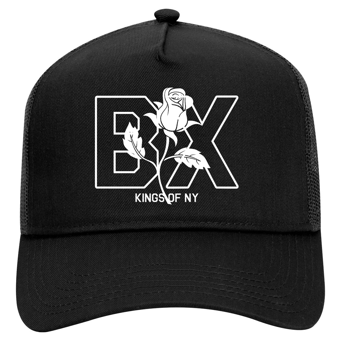 Rose BX The Bronx Kings Of NY Mens Mesh Trucker Hat Black