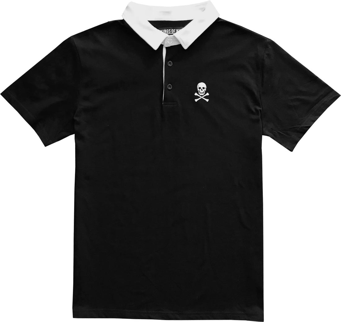 Skull And Crossbones Men's Short Sleeve Rugby Shirt