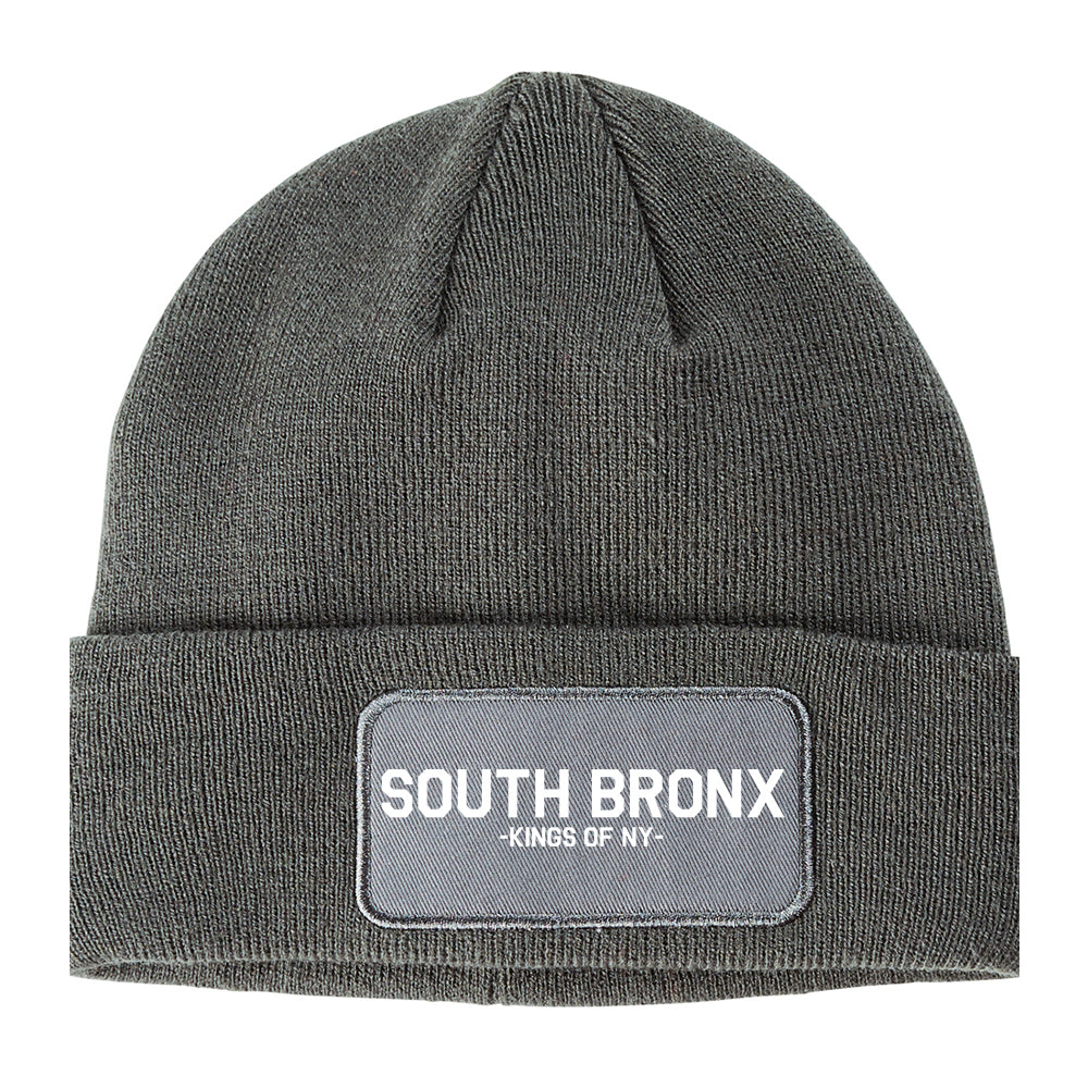 South Bronx Kings Of NY Winter Knit Adult Beanie Hat Grey