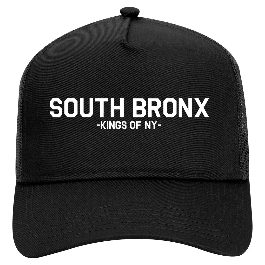 South Bronx Kings Of NY Mens Mesh Trucker Hat Black
