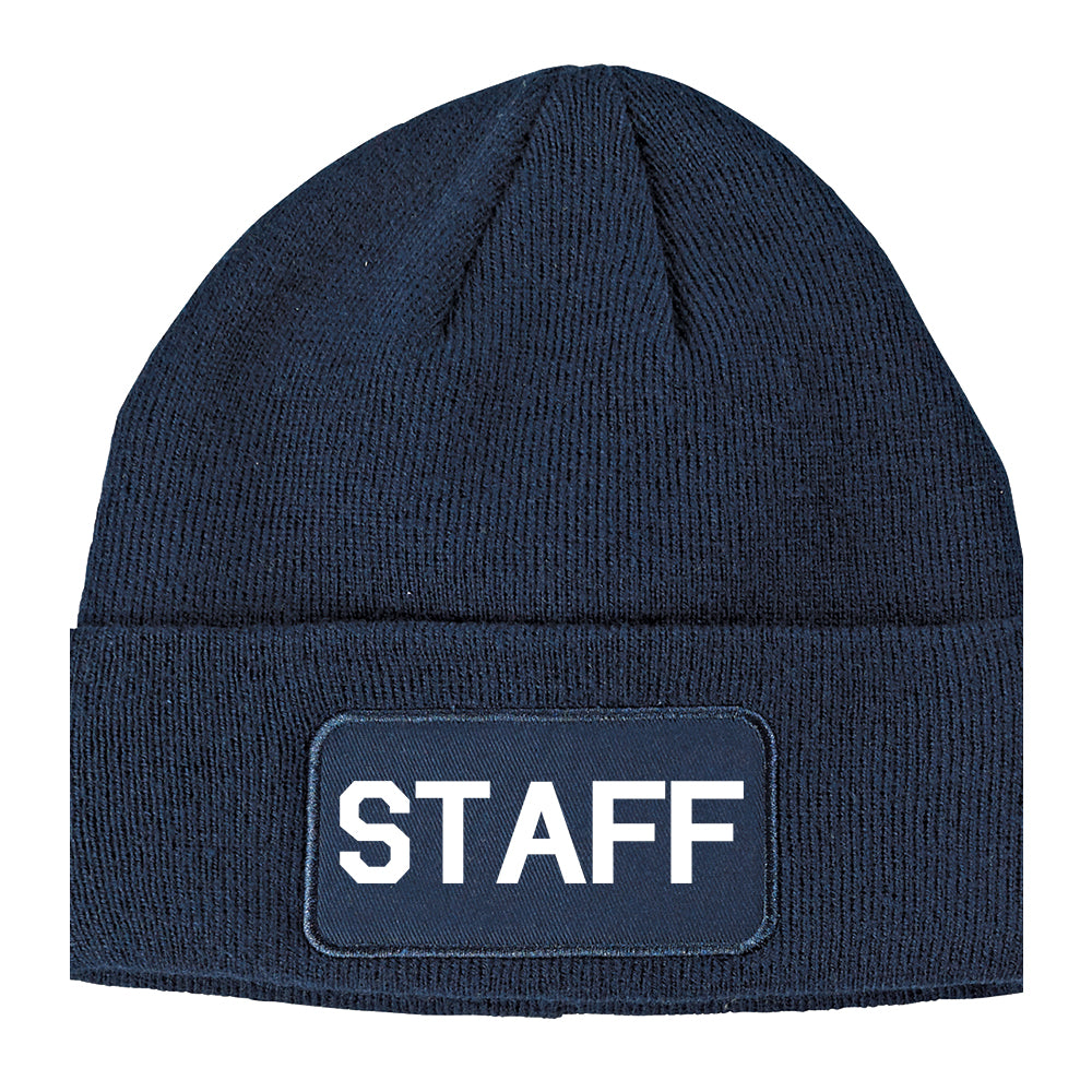 Staff Club Concert Event Winter Knit Adult Beanie Hat Navy Blue