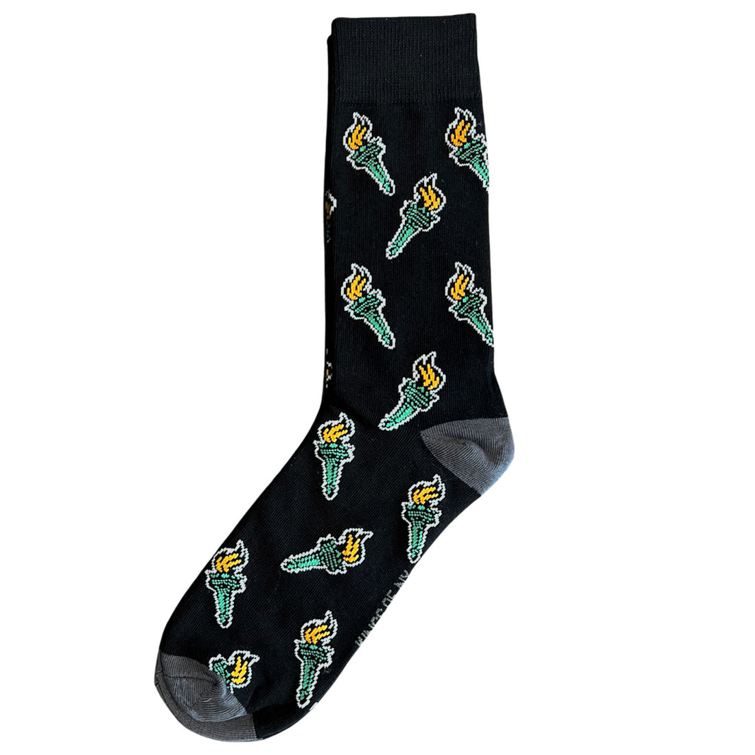 Black Statue Of Liberty Torch Socks