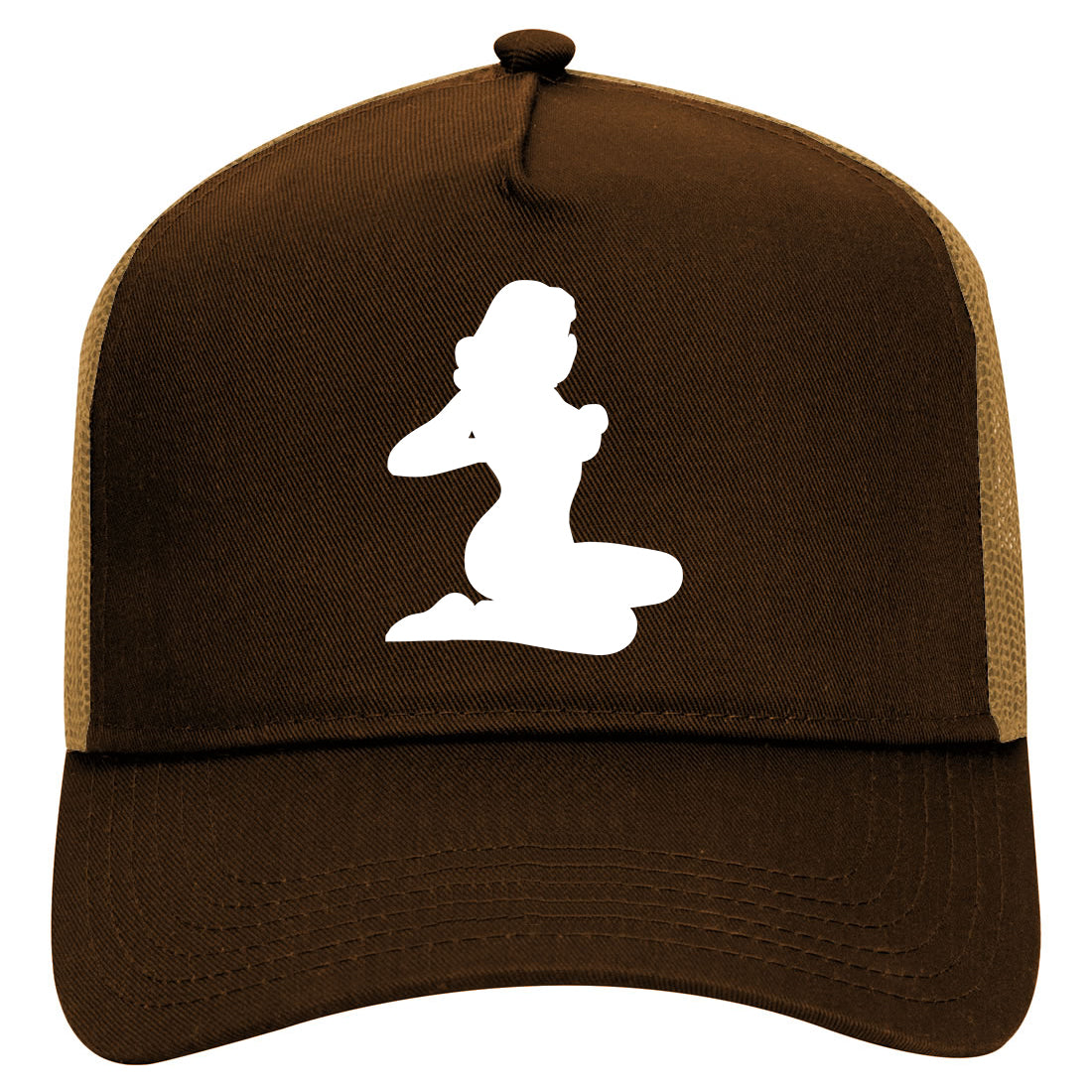 Stripper Amsterdam Mens Mesh Trucker Hat Brown