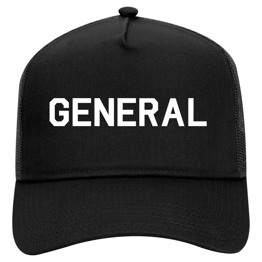 US General WW2 Mens Mesh Trucker Hat Black