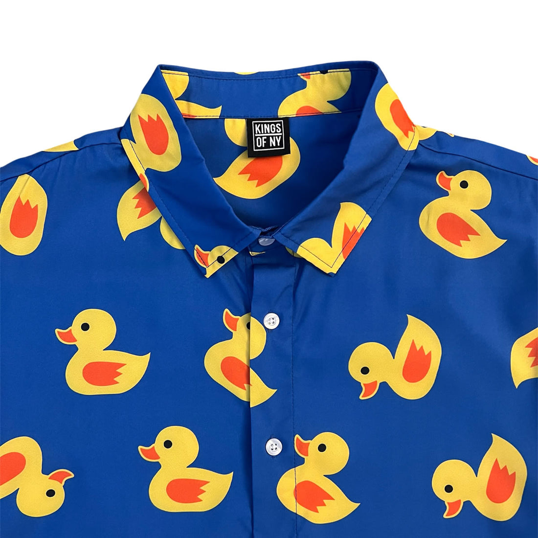 Yellow Rubber Duck Men’s Short Sleeve Button Down Shirt