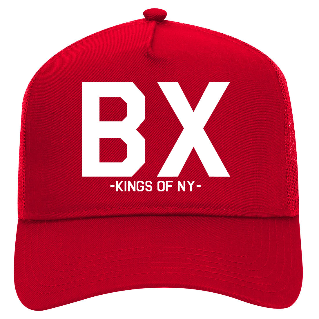 bx Mens Mesh Trucker Hat Red