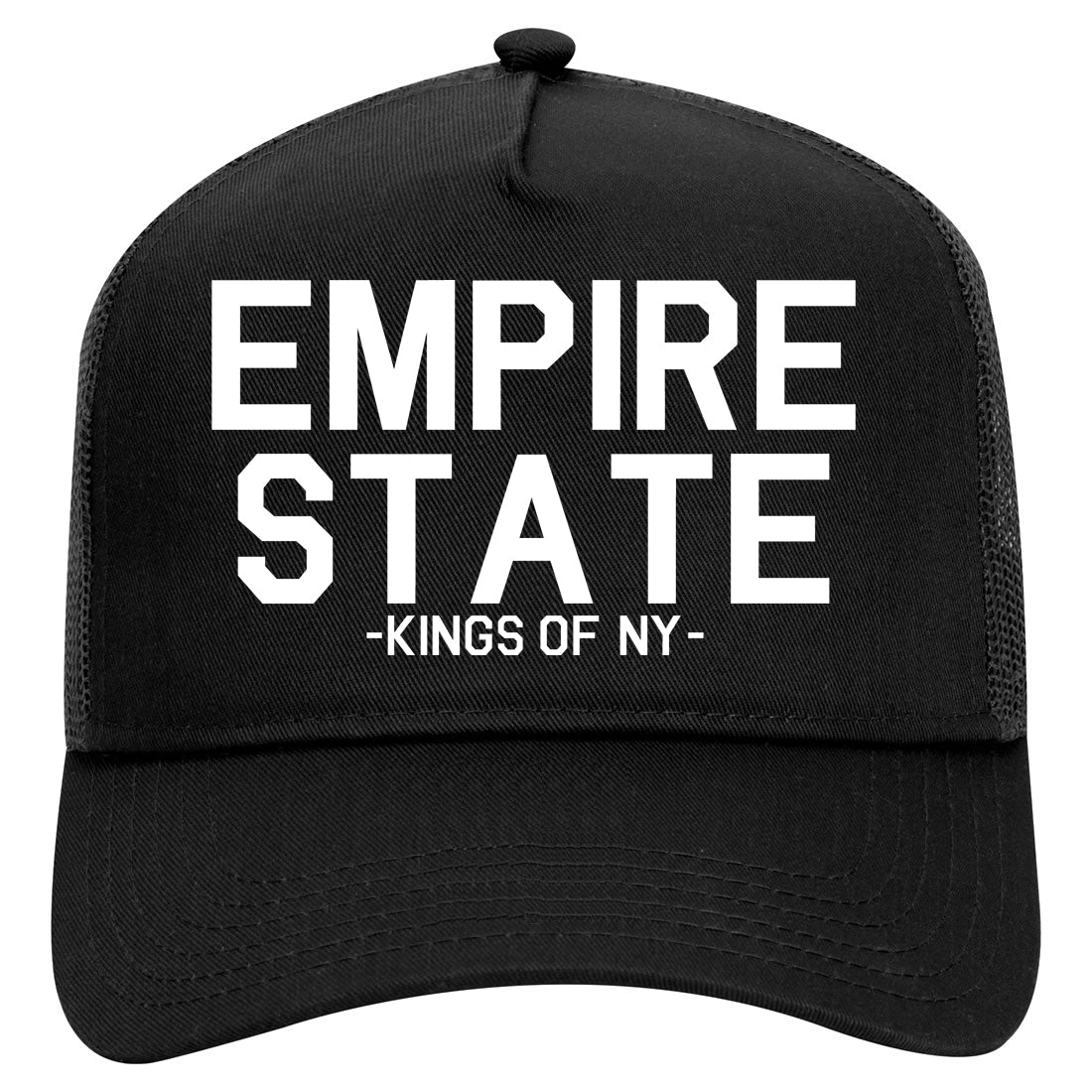 empirestate Mens Mesh Trucker Hat Black