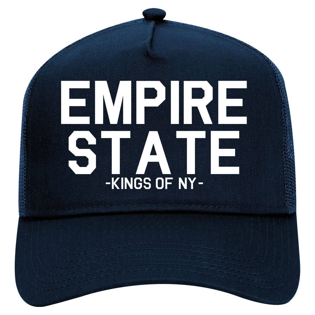 empirestate Mens Mesh Trucker Hat Navy Blue