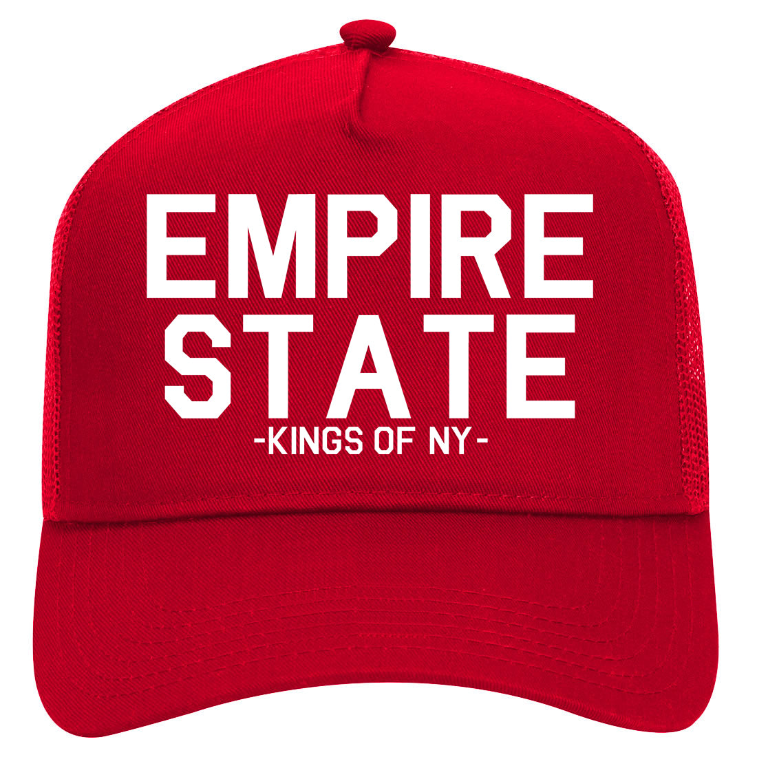 empirestate Mens Mesh Trucker Hat Red