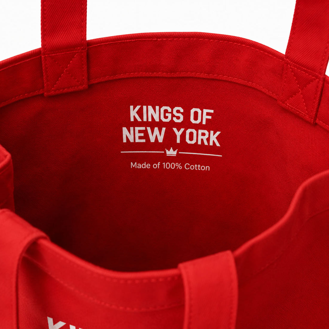 KINGS OF NEW YORK Tote Bag Brand Label