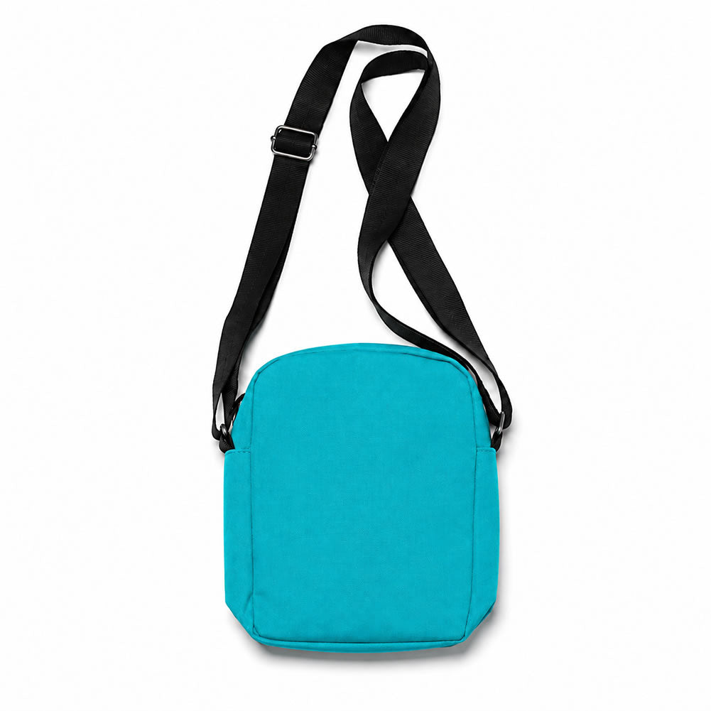 Back of Men's Core Turquoise Crossbody Bag by KINGS OF NY