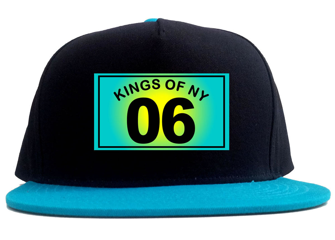 06 Gradient 2006 2 Tone Snapback Hat in Black and Blue by Kings Of NY