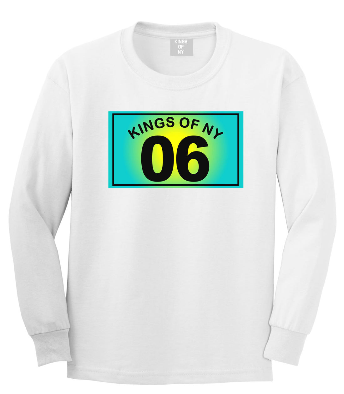06 Gradient 2006 Long Sleeve T-Shirt in White by Kings Of NY