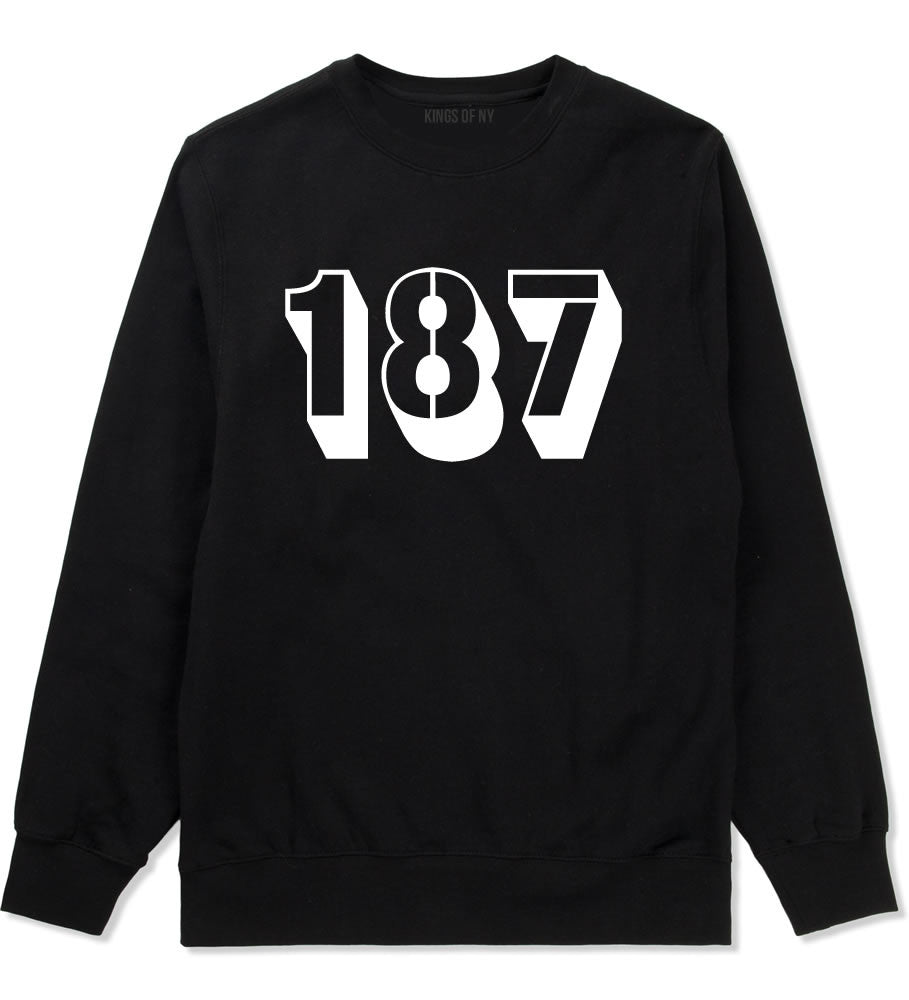 187 Crewneck Sweatshirt in Black by Kings Of NY