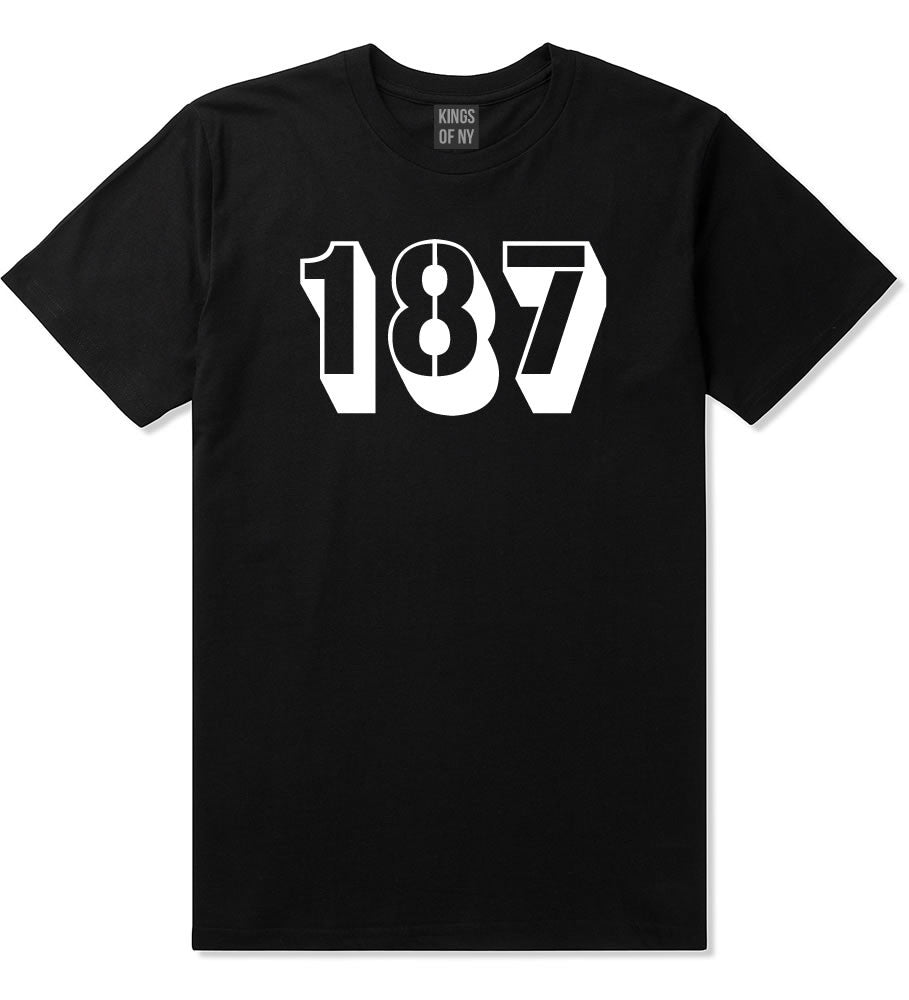 187 T-Shirt in Black by Kings Of NY