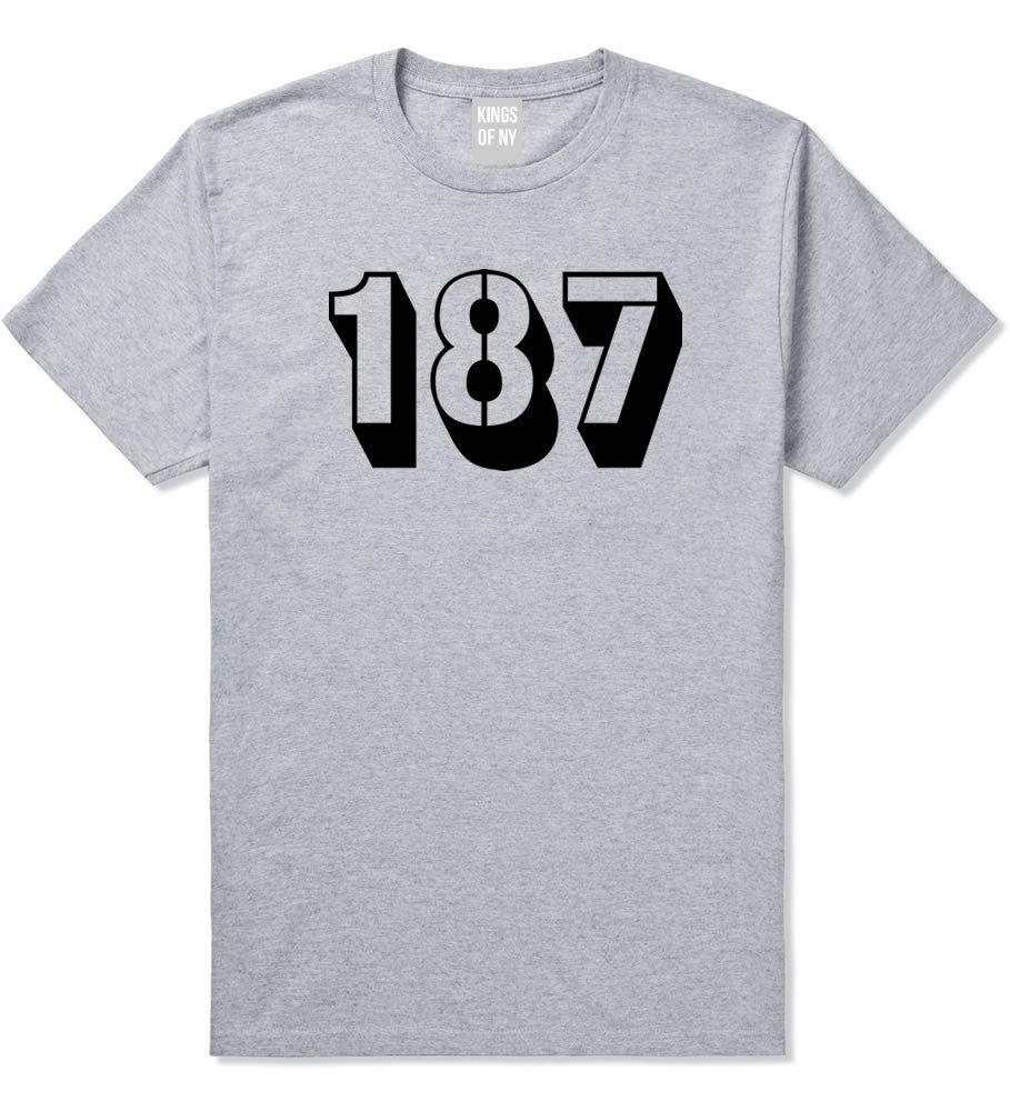 187 T-Shirt in Grey by Kings Of NY