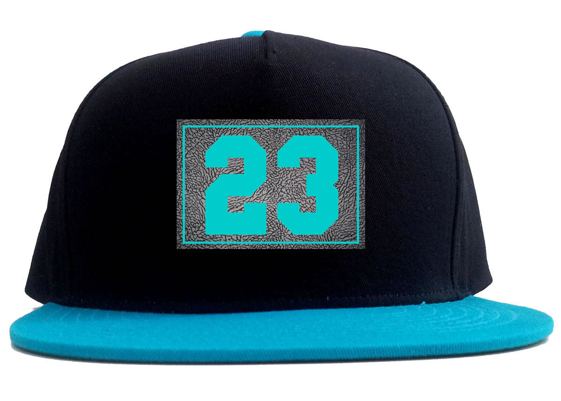 24 Cement Blue Jersey 2 Tone Snapback Hat By Kings Of NY