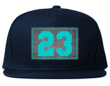 24 Cement Blue Jersey Snapback Hat By Kings Of NY