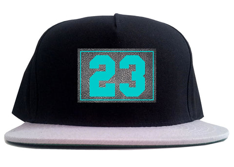 23 Cement Blue Jersey 2 Tone Snapback Hat By Kings Of NY