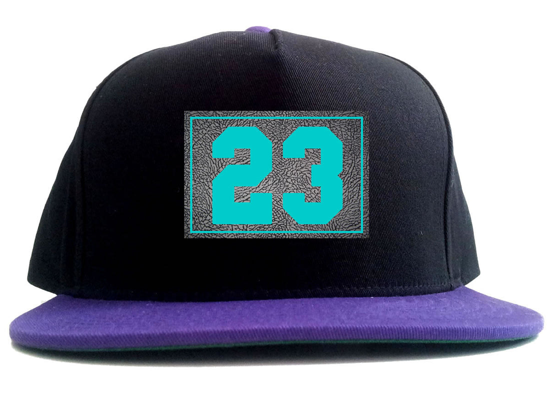 25 Cement Blue Jersey 2 Tone Snapback Hat By Kings Of NY