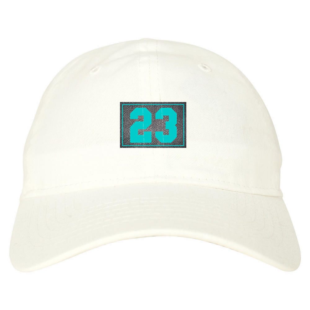 23 cement blue dad hat white
