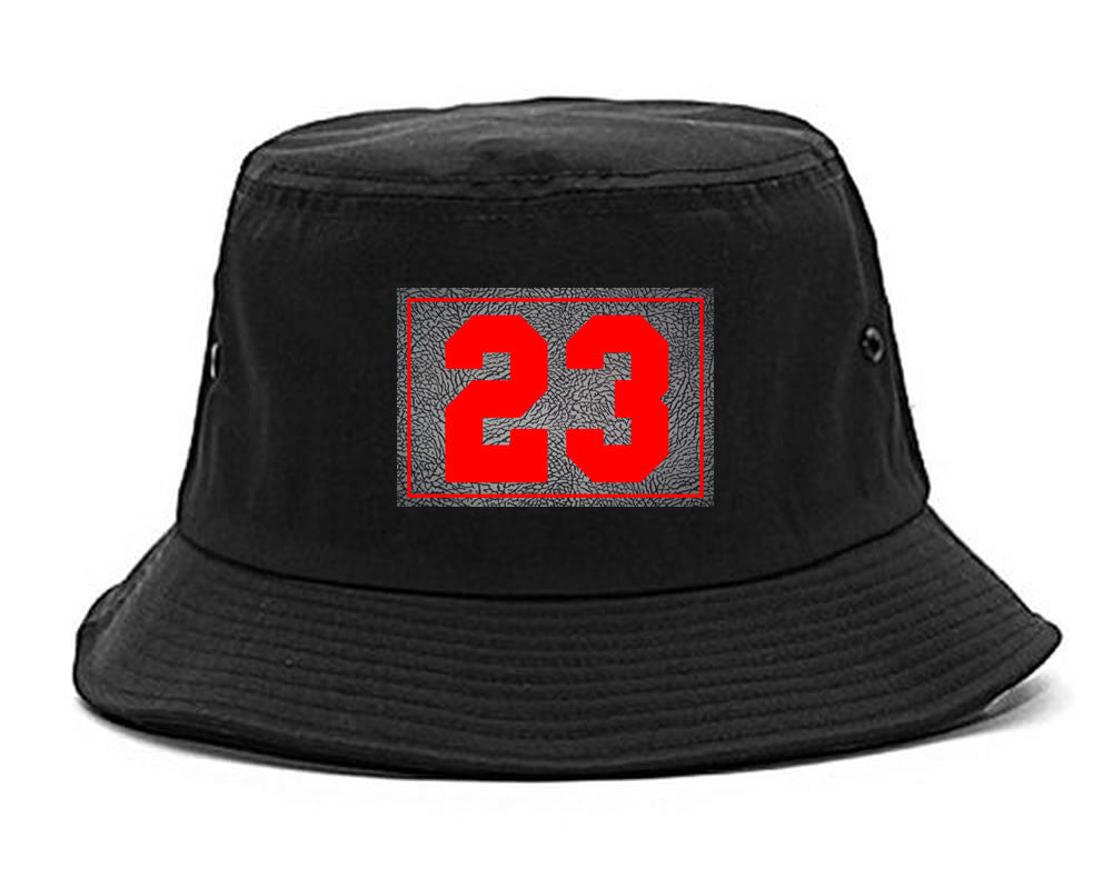 23 Cement Red Jersey Bucket Hat By Kings Of NY
