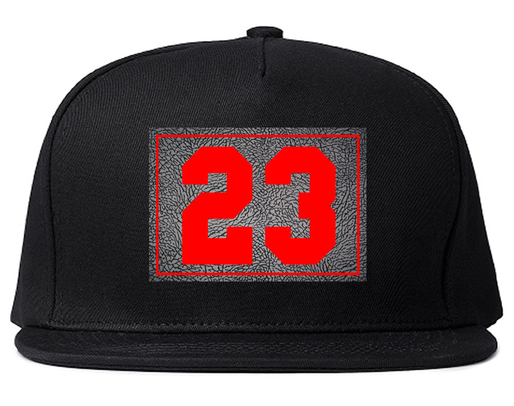 23 Cement Red Jersey Snapback Hat By Kings Of NY